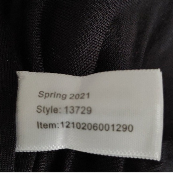 Marine Layer Lexi Rib Daytime Midi Dress in Black & White Stripe Size Sm… - Picture 8 of 16